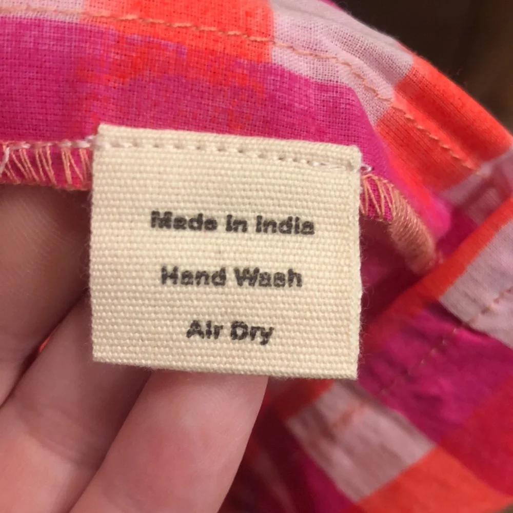 NEW SZ Blockprints X J Crew Tiered Dress 👗 in Gingham - Picture 10 of 14